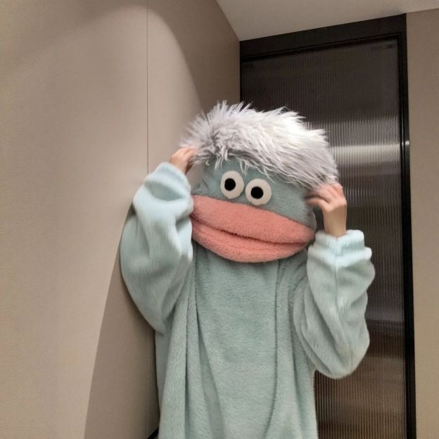 Funny Monster Hooded Fleece Robe