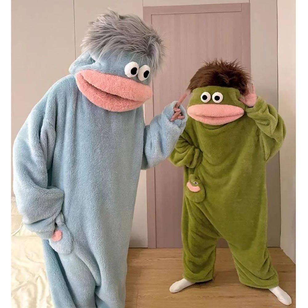 Funny Monster Hooded Fleece Robe