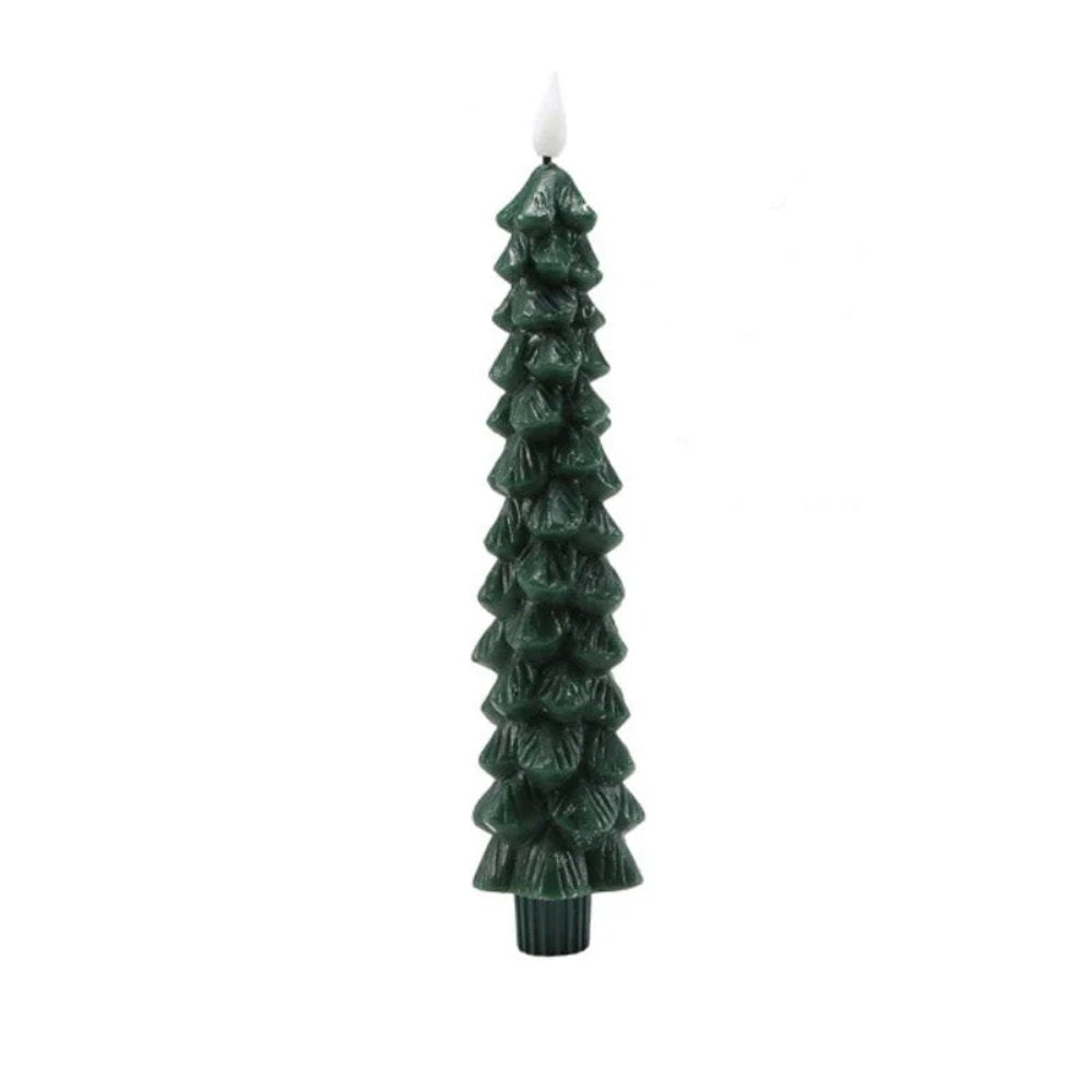 Christmas Tree LED Taper Candles Flickering with Remote Timer