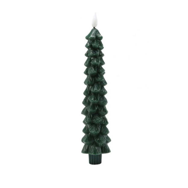Christmas Tree LED Taper Candles Flickering with Remote Timer