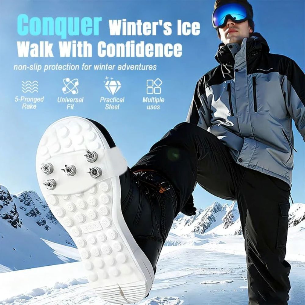 Ice Cleats Shoe Traction Covers – Anti-Slip Spikes for Winter Walking