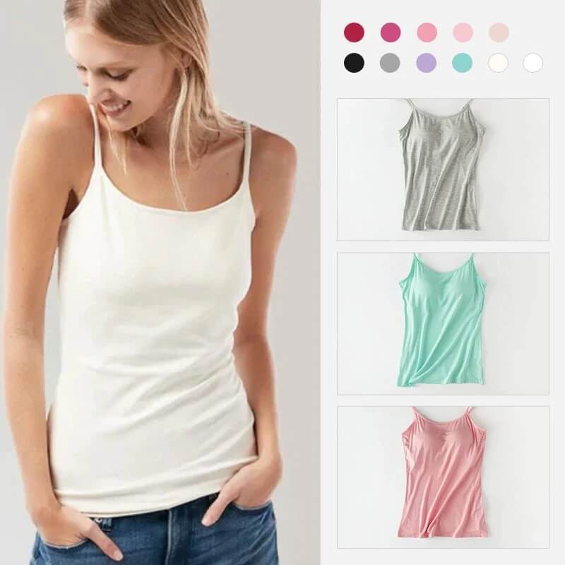 🔥Last Day 66% Off - Tank With Built-In Bra