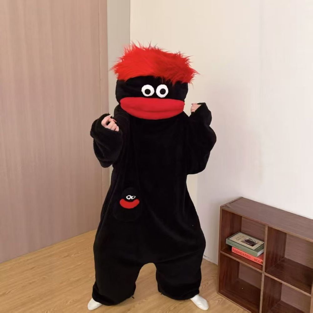 Funny Monster Hooded Fleece Robe