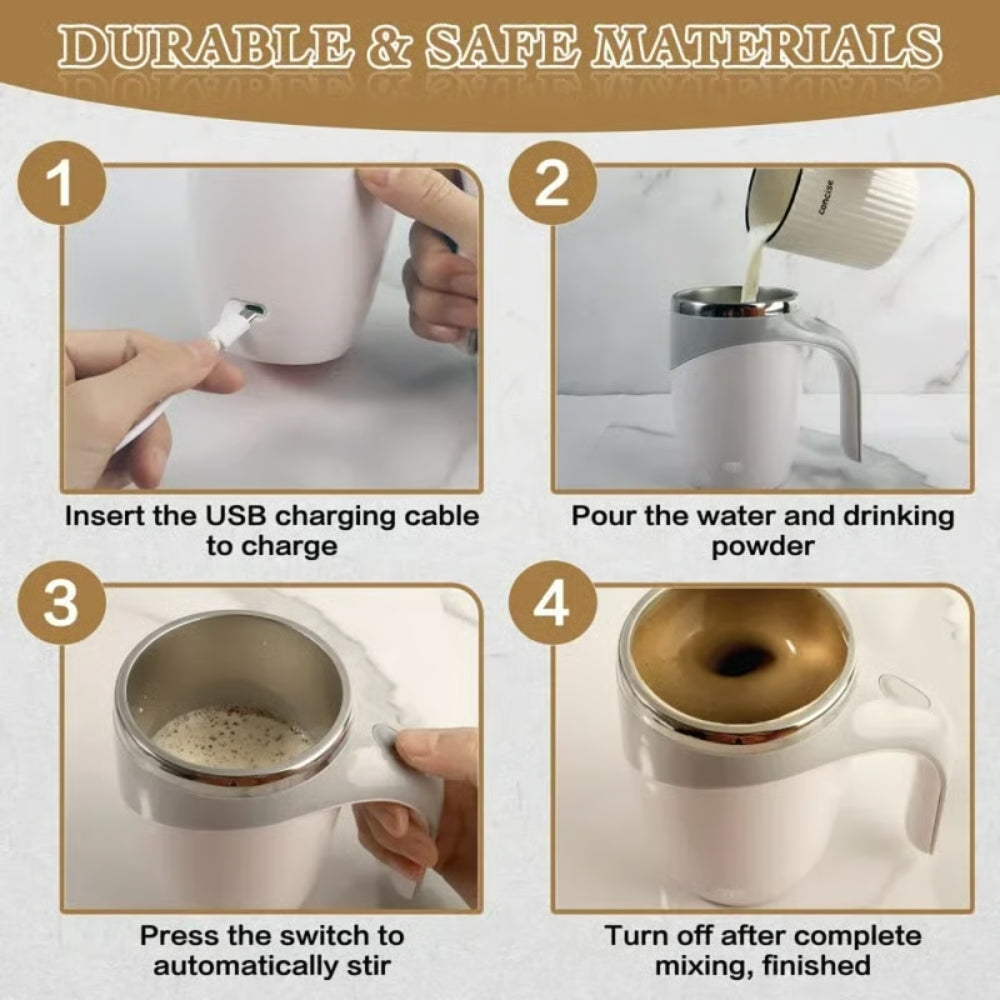 Automatic Magnetic Stirring Coffee Mug