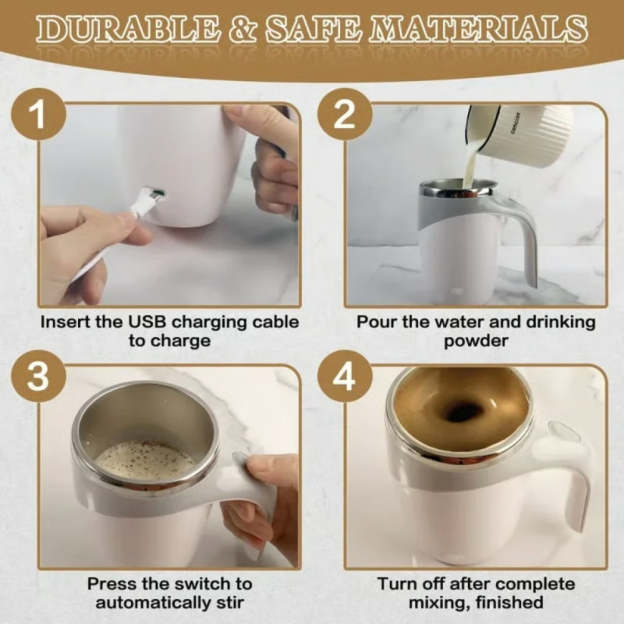 Automatic Magnetic Stirring Coffee Mug