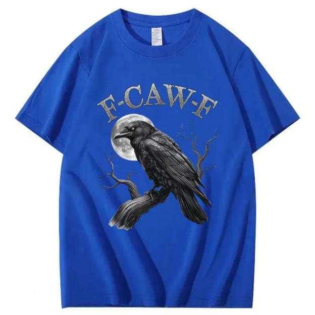 F-Caw-F Crow Pattern T-Shirt