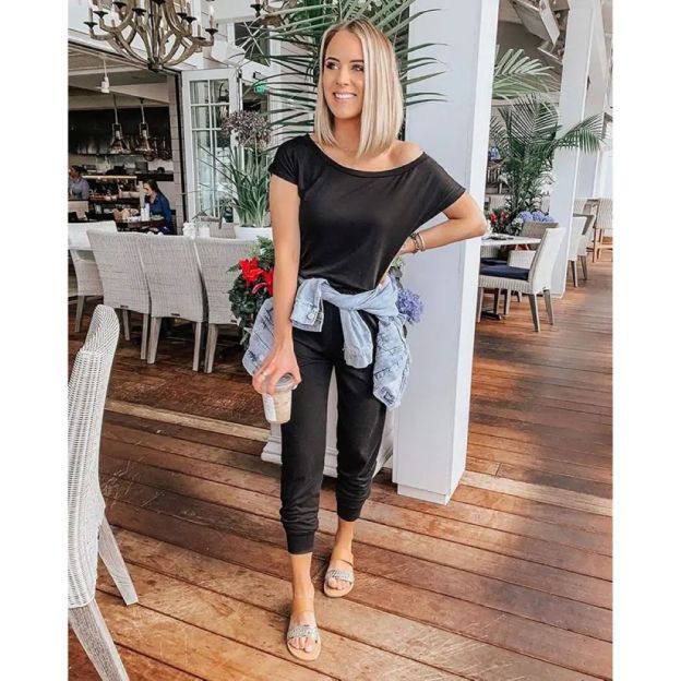 Plus Size Off-Shoulder Romper – Comfy Summer Jumpsuit