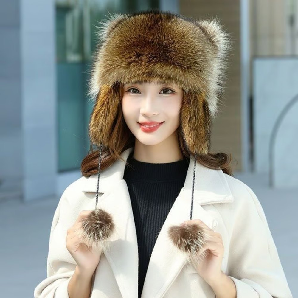 Winter Cute Raccoon Plush Hats