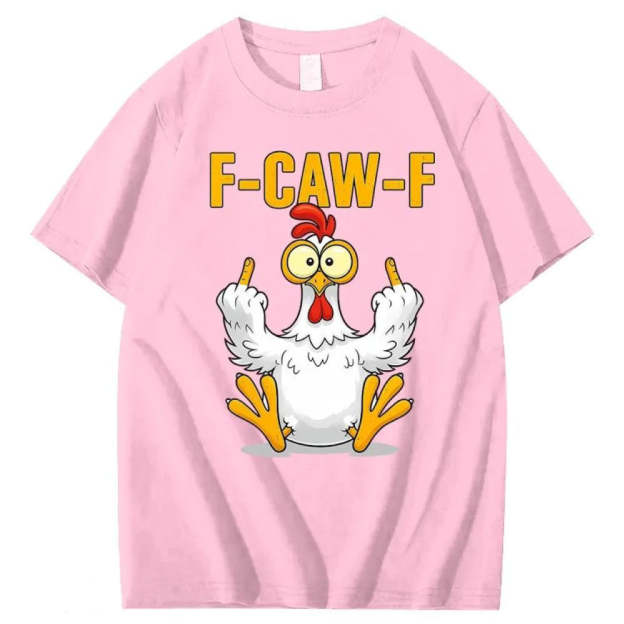 F-Caw-F Chicken Cotton T-Shirt
