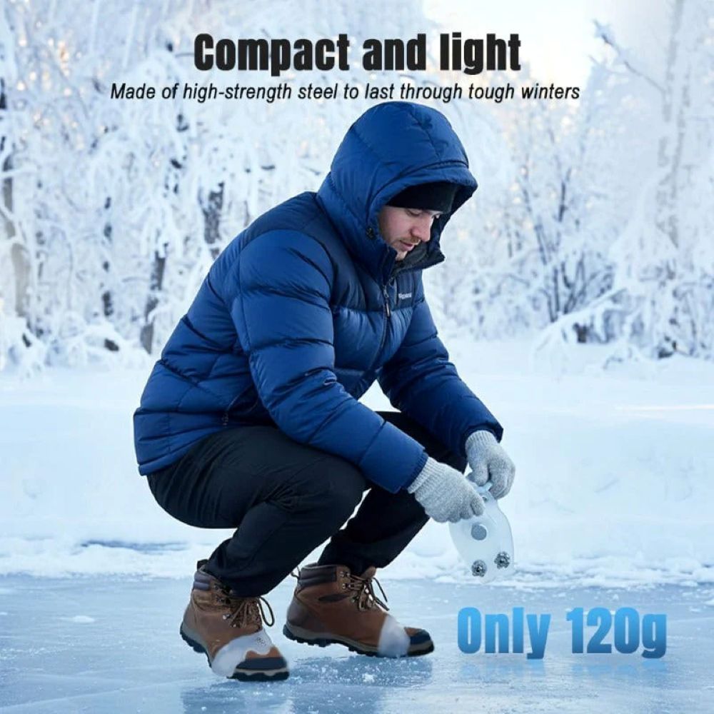 Ice Cleats Shoe Traction Covers – Anti-Slip Spikes for Winter Walking
