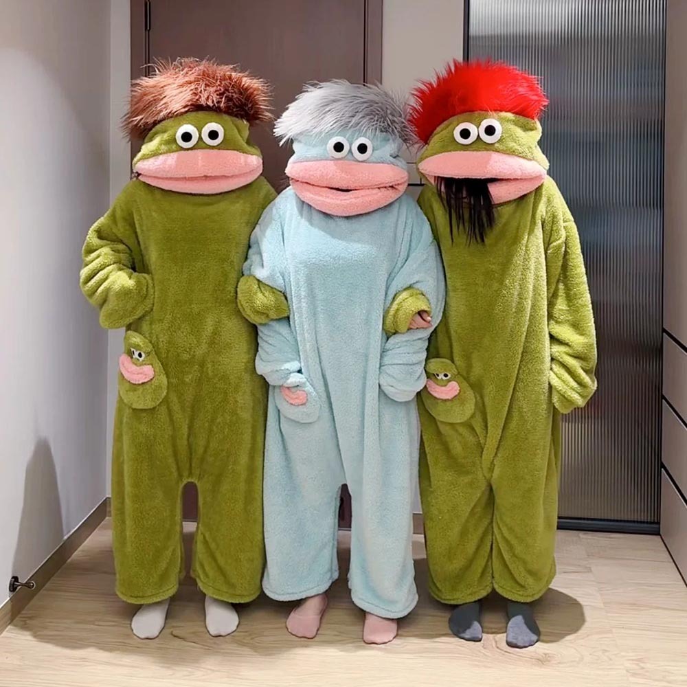 Funny Monster Hooded Fleece Robe