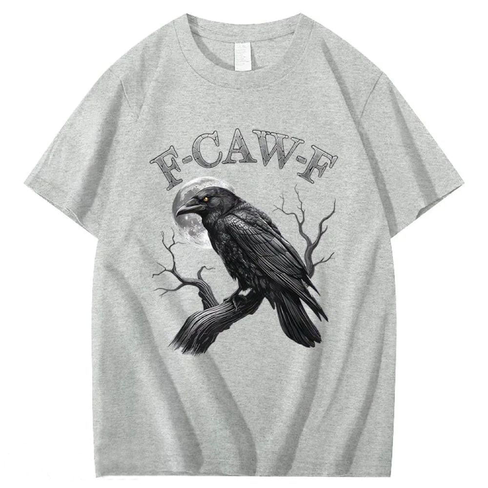 F-Caw-F Crow Pattern T-Shirt