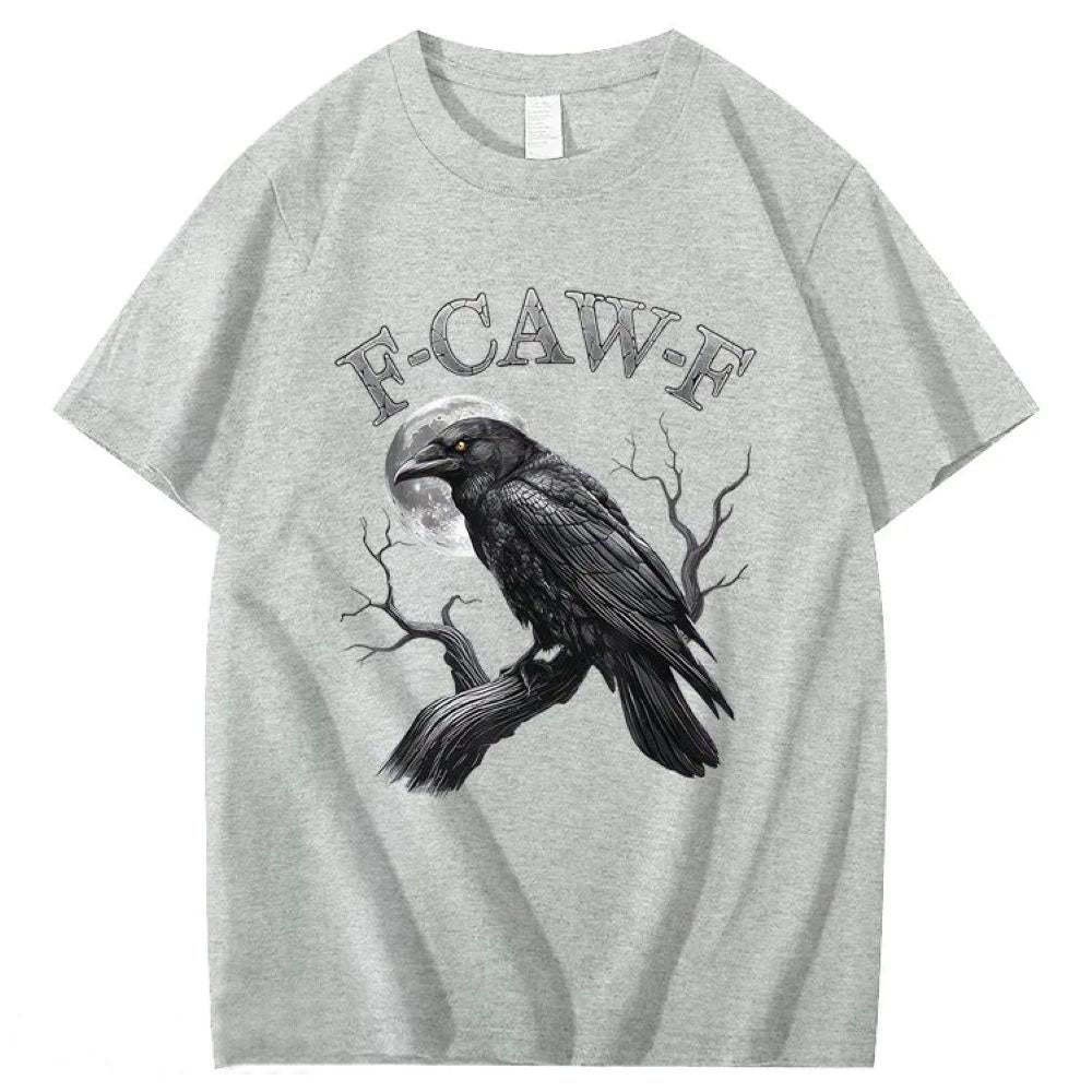 F-Caw-F Crow Pattern T-Shirt