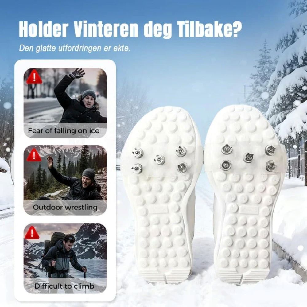 Ice Cleats Shoe Traction Covers – Anti-Slip Spikes for Winter Walking