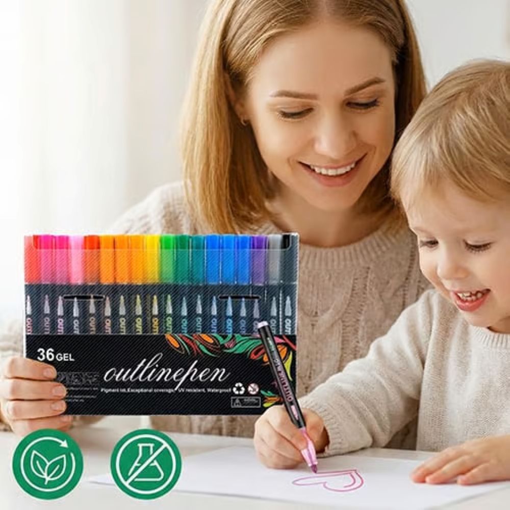 Dreamy Sparkle Dual-Line Contour Pen