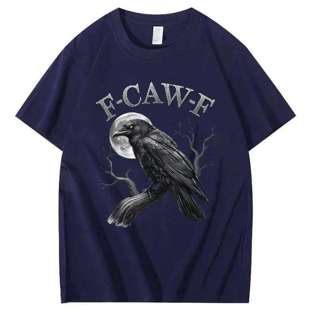 F-Caw-F Crow Pattern T-Shirt
