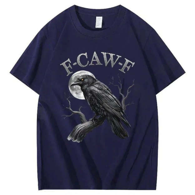 F-Caw-F Crow Pattern T-Shirt