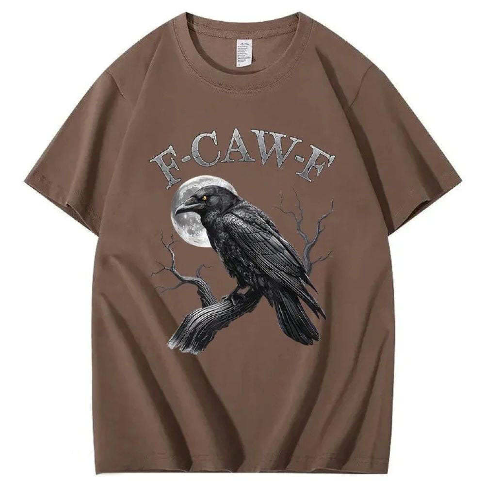 F-Caw-F Crow Pattern T-Shirt