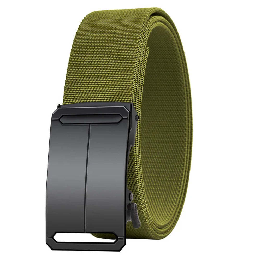 Stretch-Fit Tactical Belt – Ultra-Light Ratchet Web Belt for Outdoor, Work & EDC