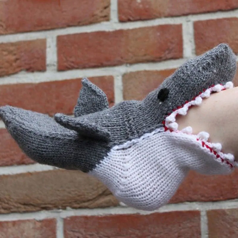 Knit Crocodile Socks
