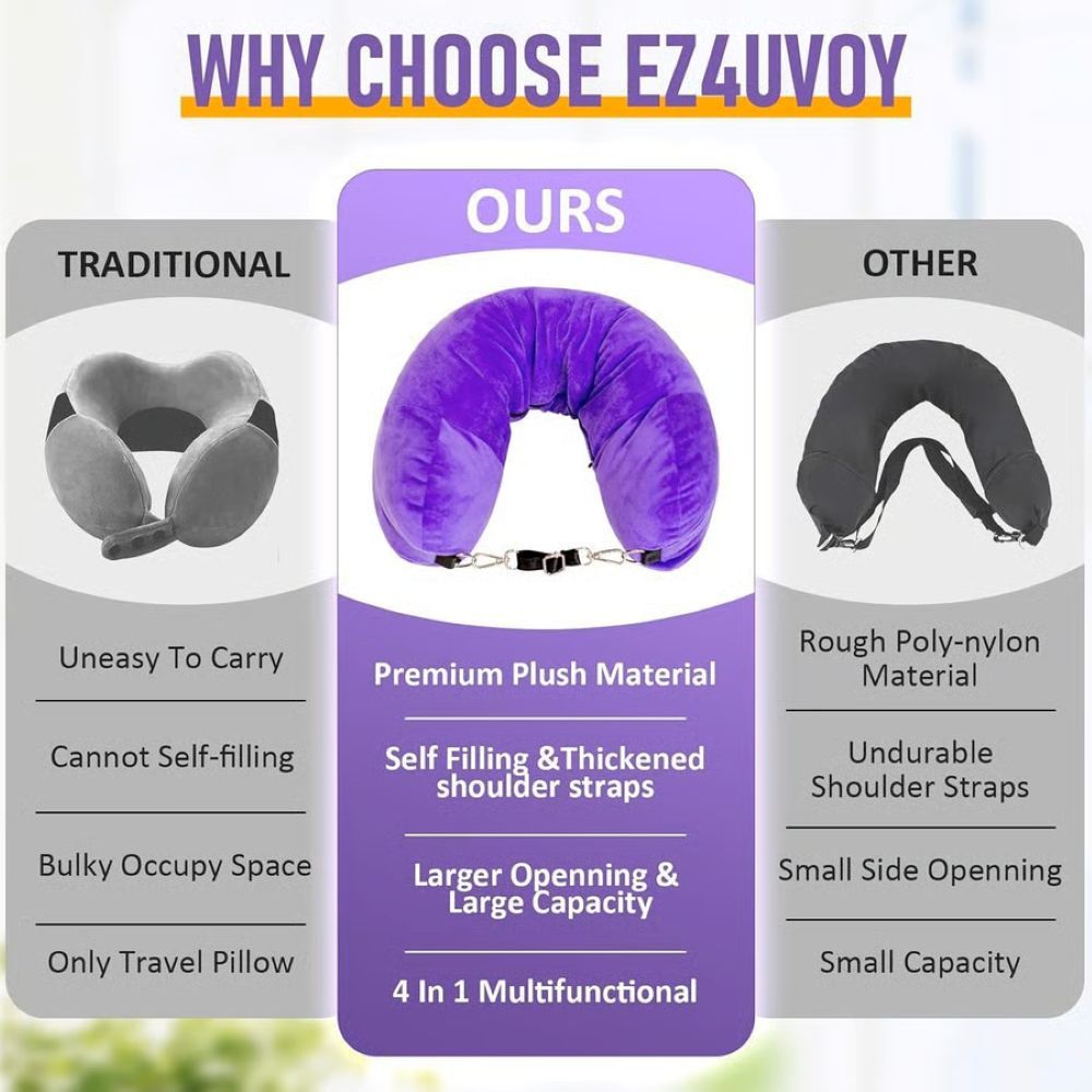 Stuffable Travel Neck Pillow