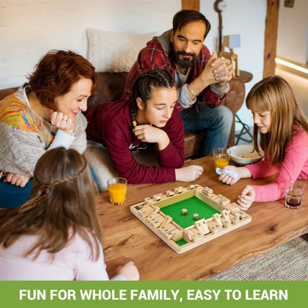 Shut The Box-Wooden Dice Board Game