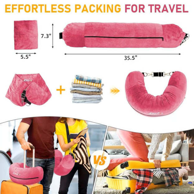 Stuffable Travel Neck Pillow