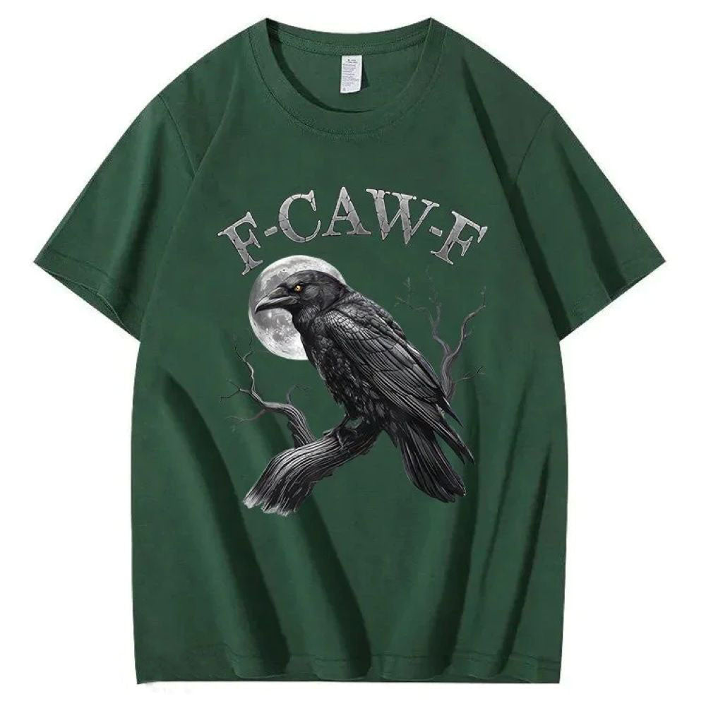 F-Caw-F Crow Pattern T-Shirt