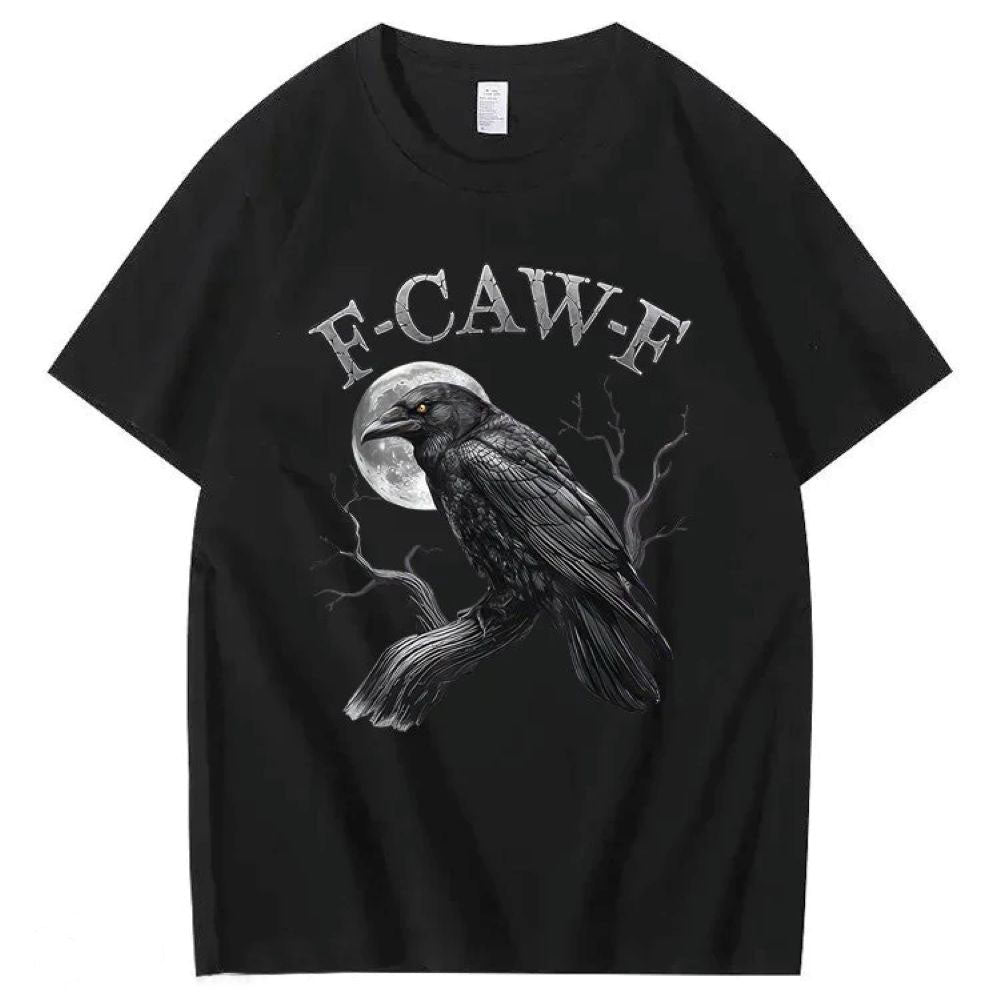 F-Caw-F Crow Pattern T-Shirt