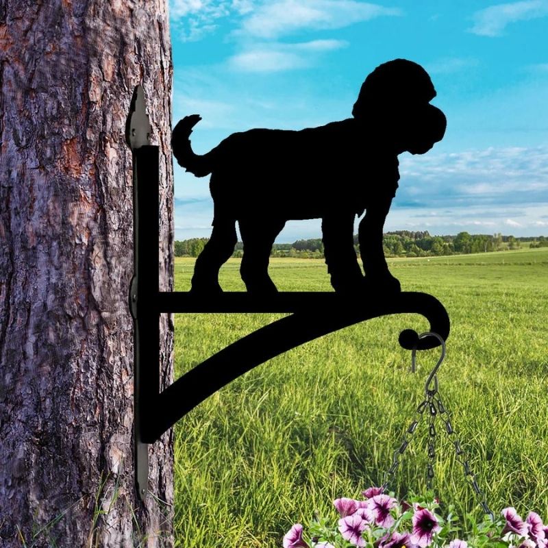 Cockapoo Silhouette Metal Hanging Bracket Plant Stand PS044 – Coparim