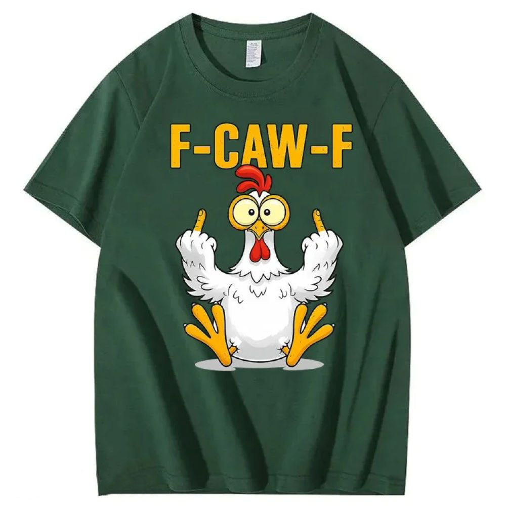 F-Caw-F Chicken Cotton T-Shirt