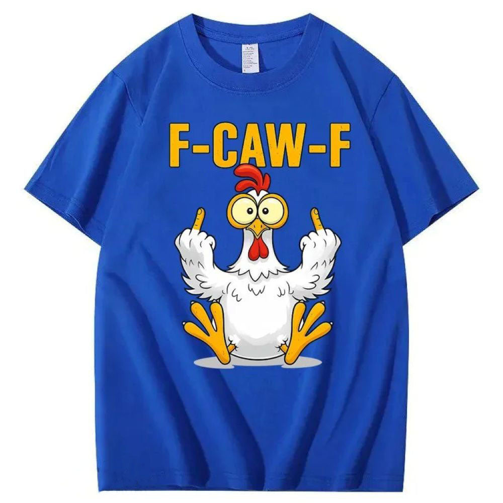 F-Caw-F Chicken Cotton T-Shirt