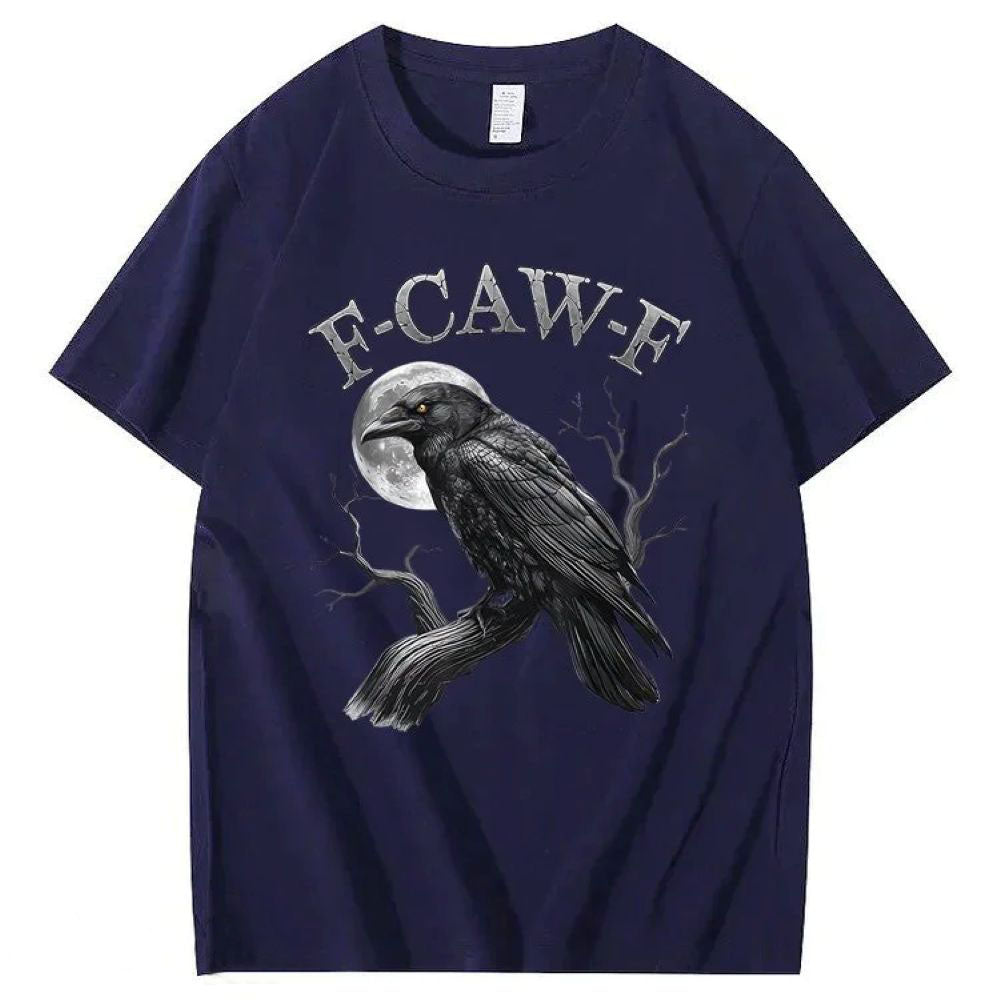 F-Caw-F Crow Pattern T-Shirt