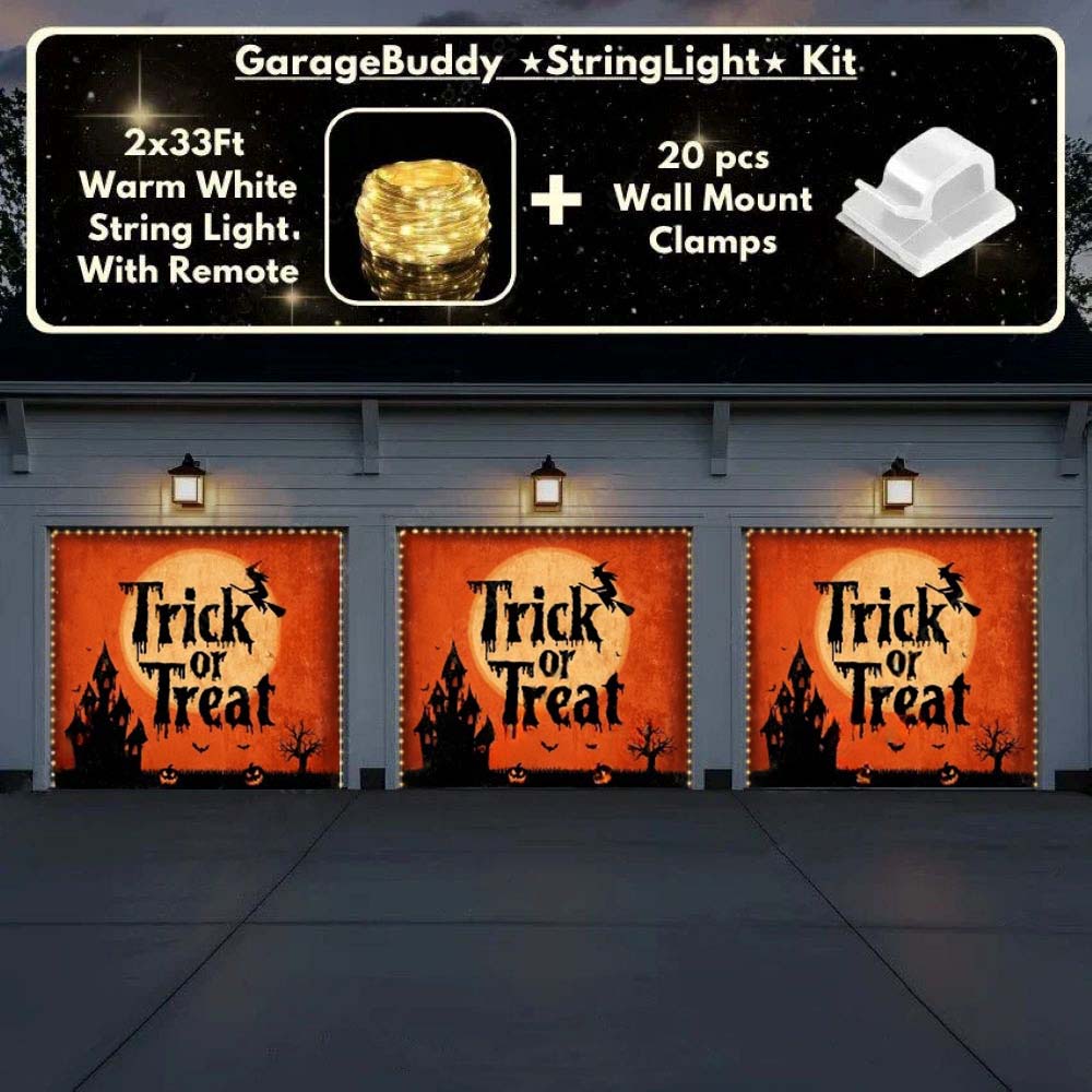 Trick Or Treat Halloween Garage Door Covers D464