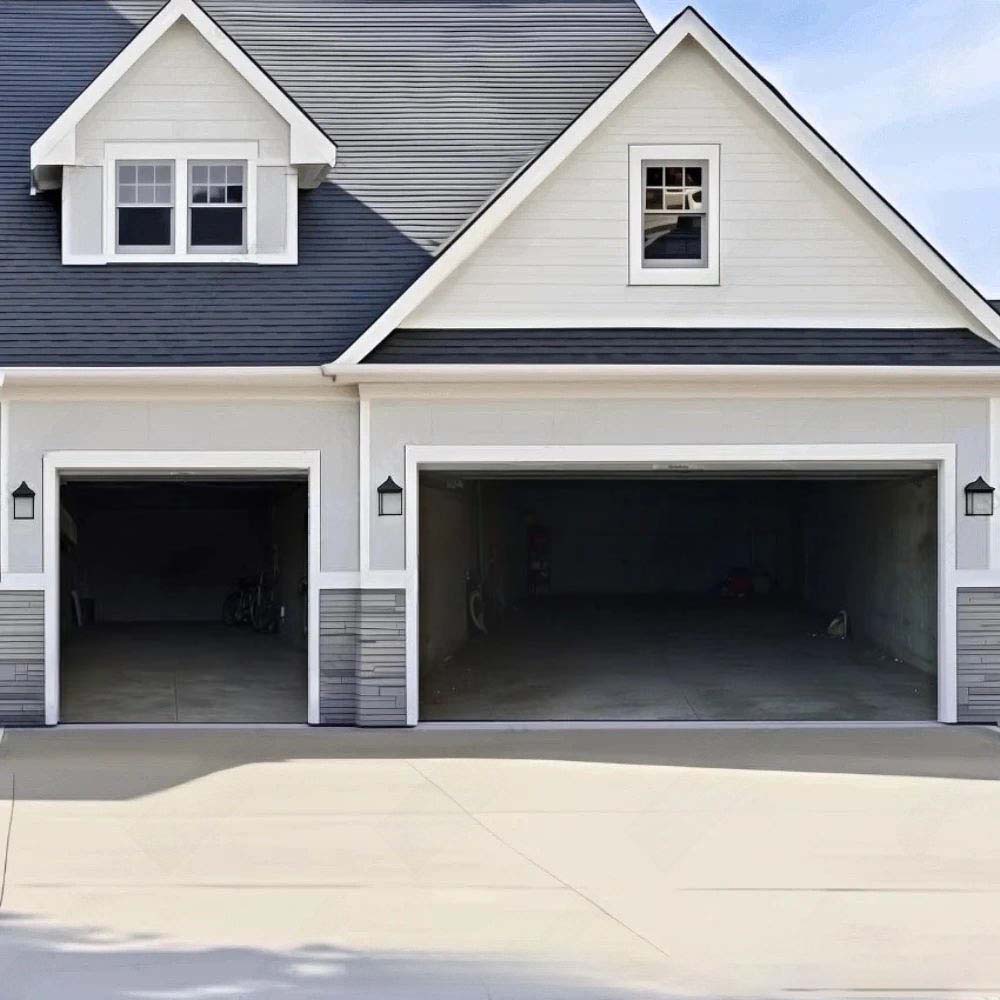 Empty Garage Halloween Garage Door Covers D462