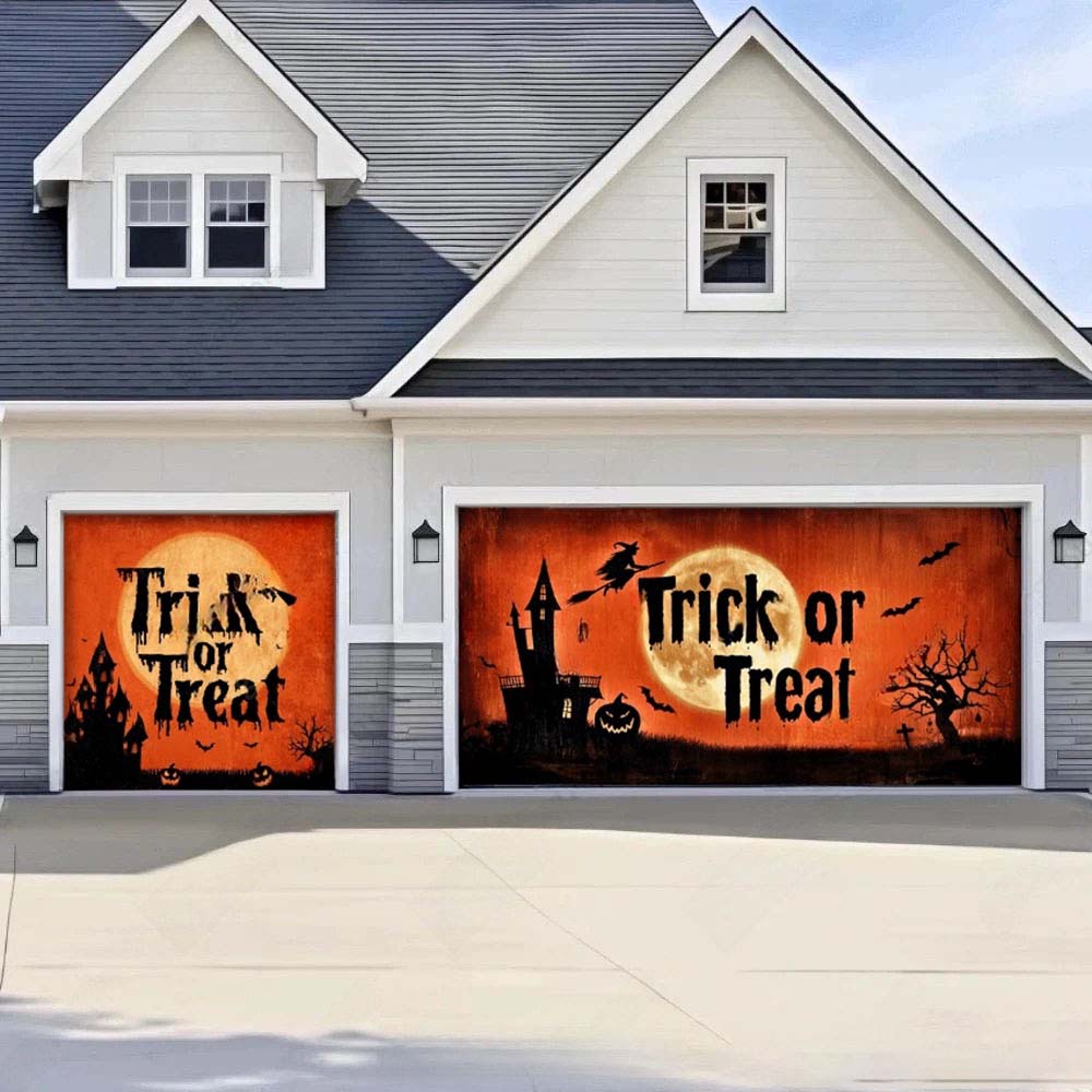 Trick Or Treat Halloween Garage Door Covers D464