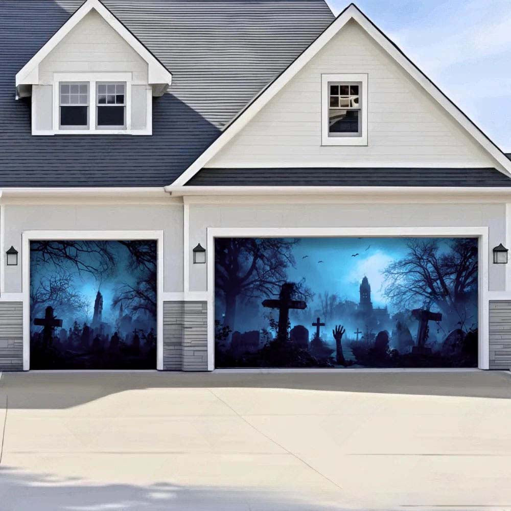 Grave Rising Halloween Garage Door Covers D460