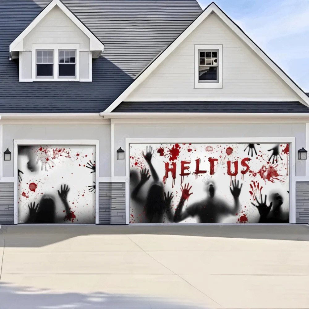 Help Us! Halloween Garage Door Covers HC007