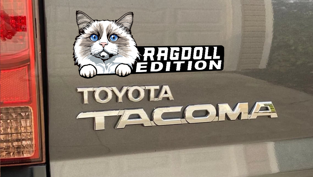 Ragdoll Cat Car Badge Laser Cutting Car Emblem CE194