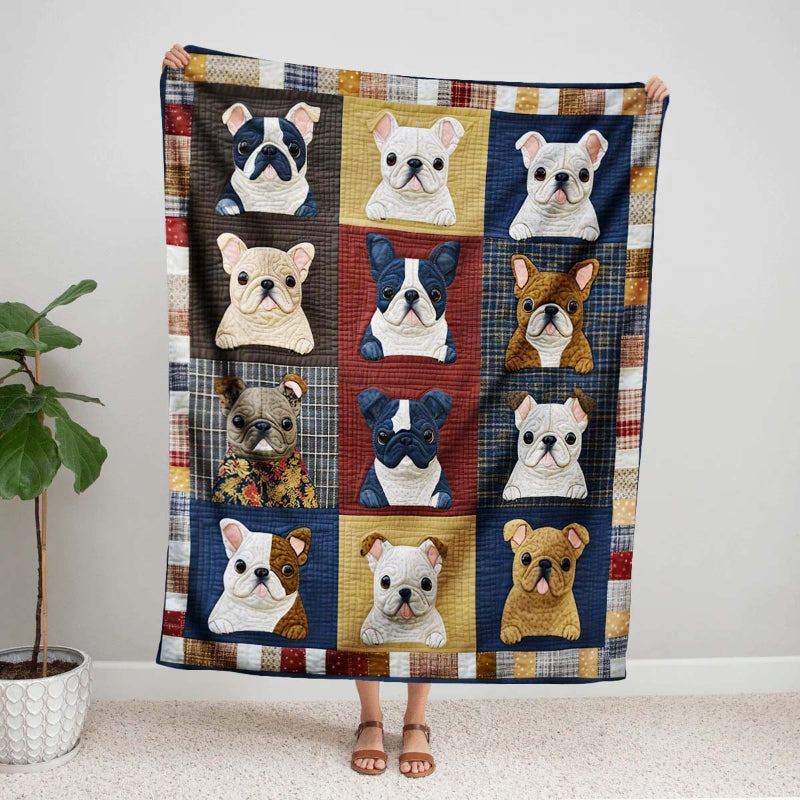 French Bulldog Premium Blanket Blanket – Cozy Dog Lover Gift - F594