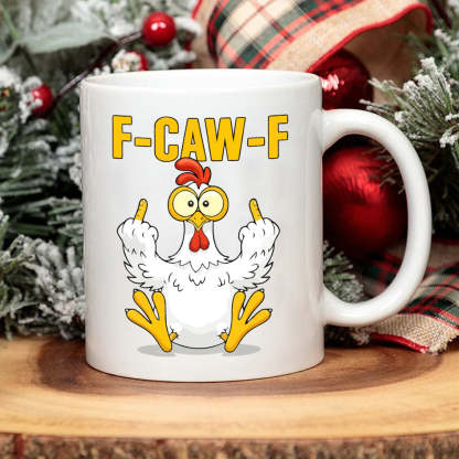 F-CAW-F Funny Rooster Coffee Mug