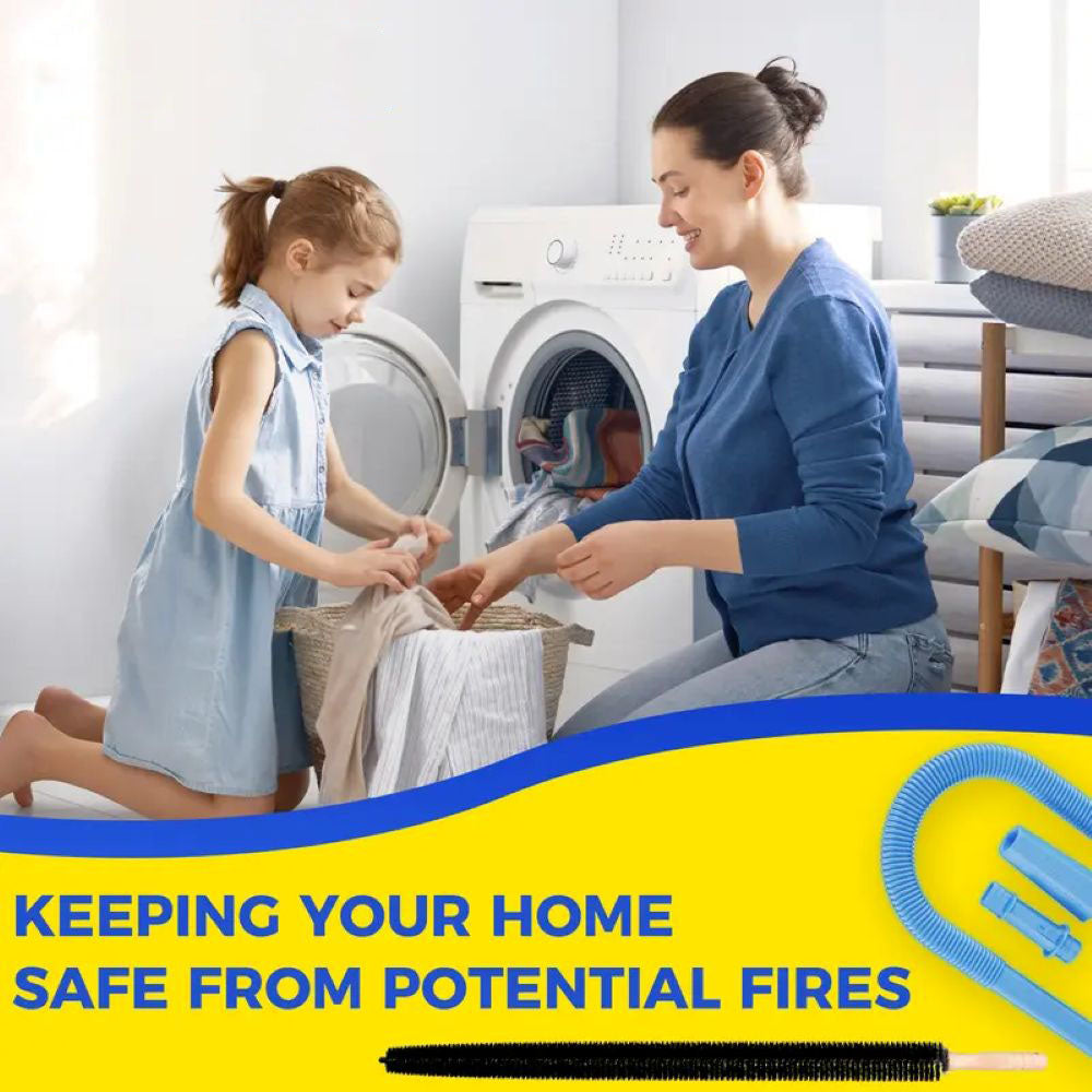 Dryer Vent Cleaner Kit - Quick Lint Remover for Deep Cleaning Machine