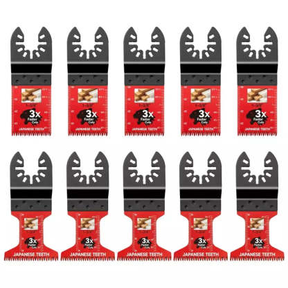 10-piece set of oscillating multitool saw blades