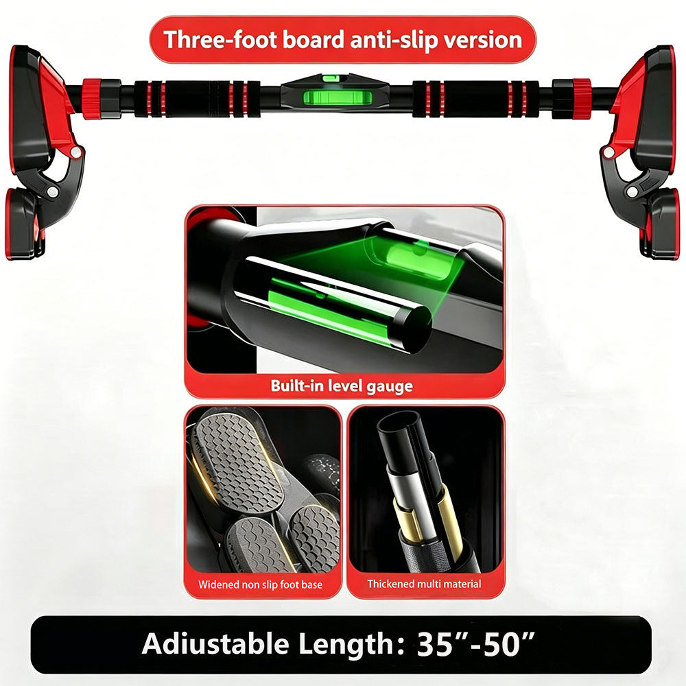 Adjustable Doorway Pull-Up Bar – No-Drill Installation Home Gym Strength Trainer