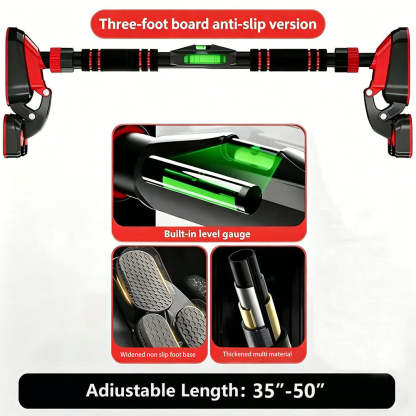 Adjustable Doorway Pull-Up Bar – No-Drill Installation Home Gym Strength Trainer