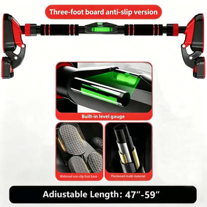 Adjustable Doorway Pull-Up Bar – No-Drill Installation Home Gym Strength Trainer