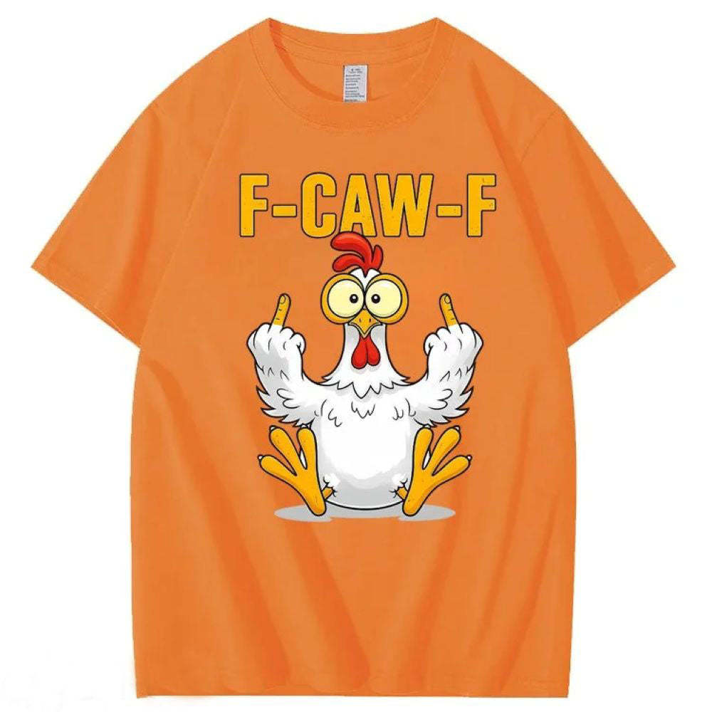 F-Caw-F Chicken Cotton T-Shirt