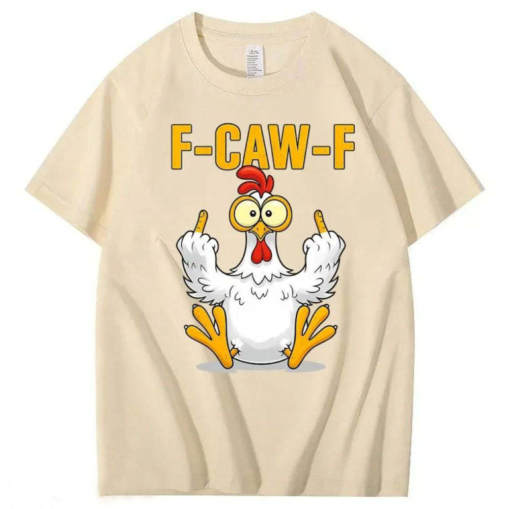 F-Caw-F Chicken Cotton T-Shirt