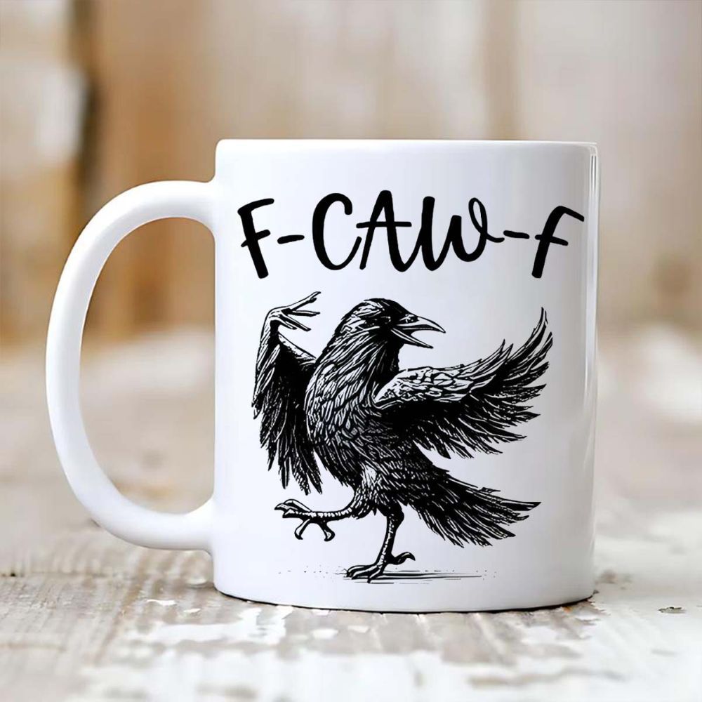 F Caw F Themed Accent Coffee Mug