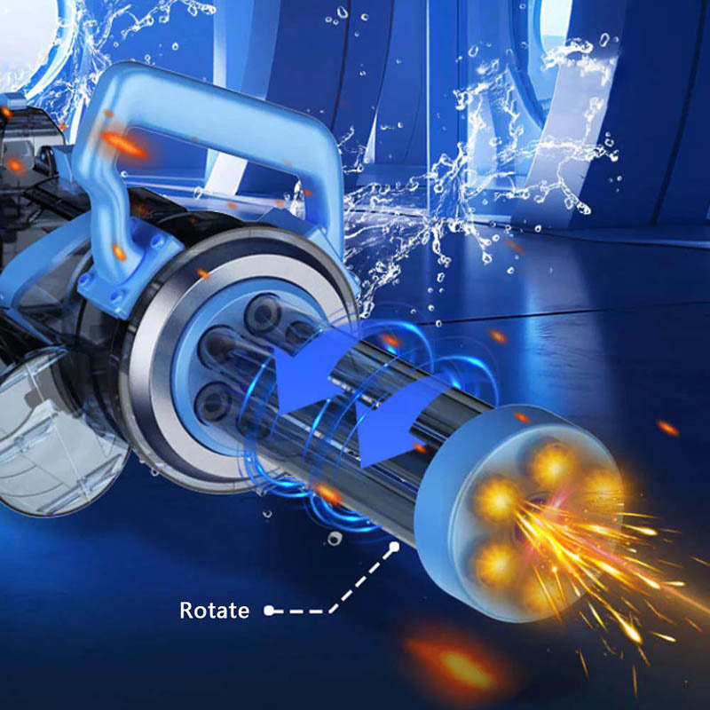 Ice Blast Rotating Laser Gatling Electric Water Gun